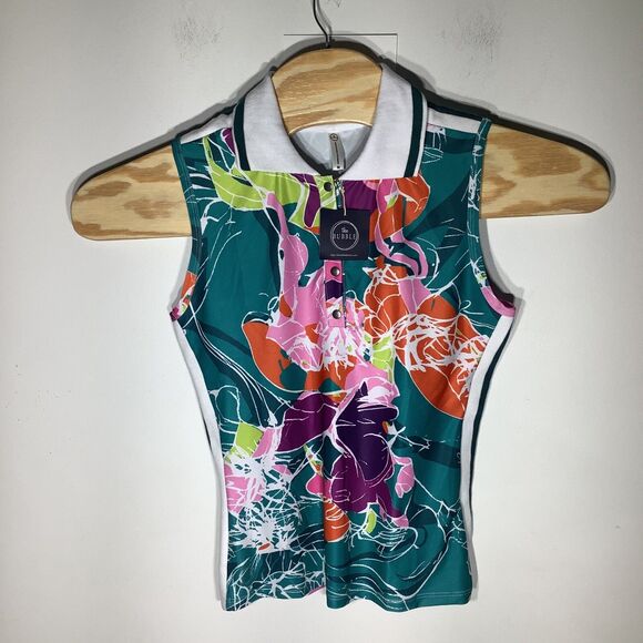 The Bubble Womens Becca Polo‎ Tank Top Size Medium NWT - Picture 2 of 9
